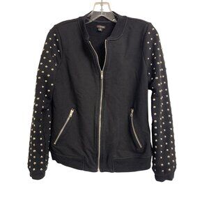 Guess S/P Studded Cotton Whimsigoth Y2K Sweatshirt Jacket Grunge